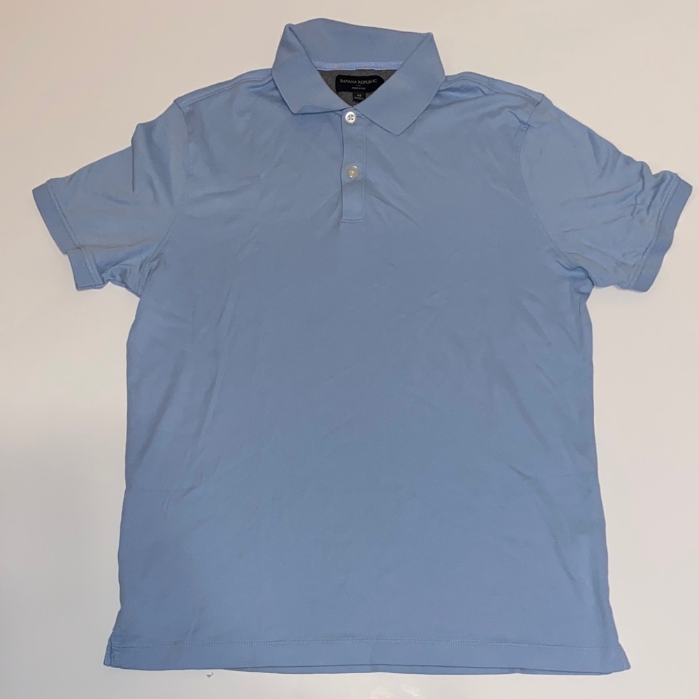 Banana Republic Light Blue Polo Shirt